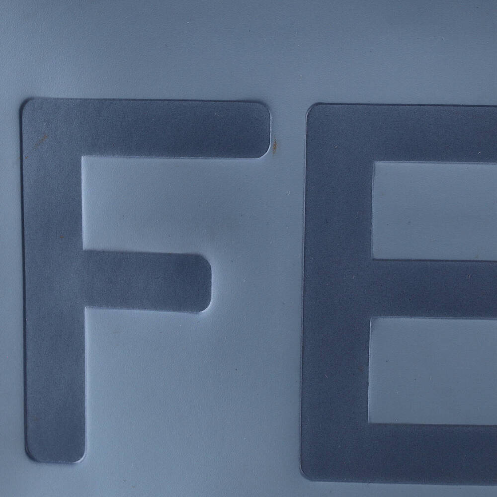 Fendi Logo Flat Wristlet Pouch Embossed #245681F12B - Picture 7 of 8